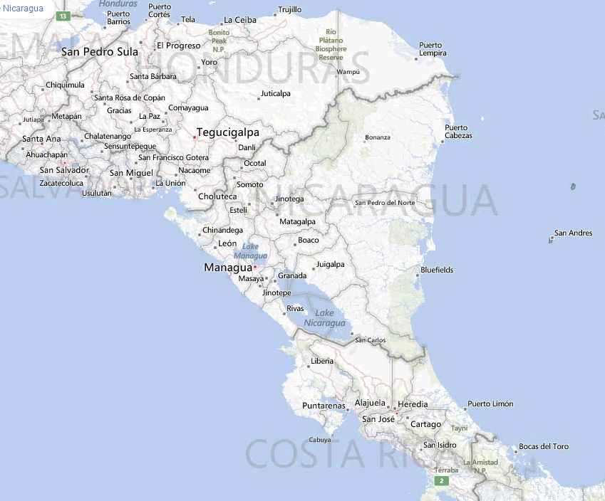 Nicaragua Maps